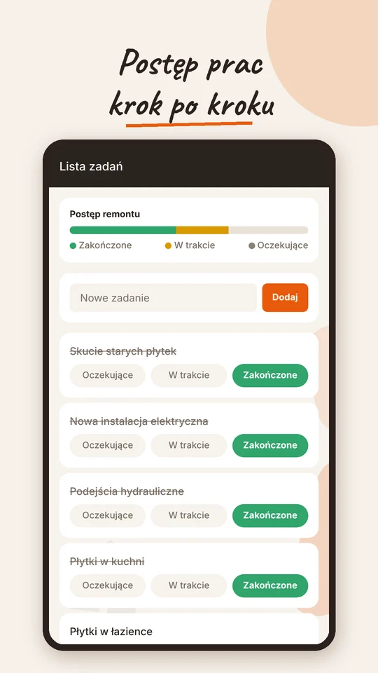 Lista zadań